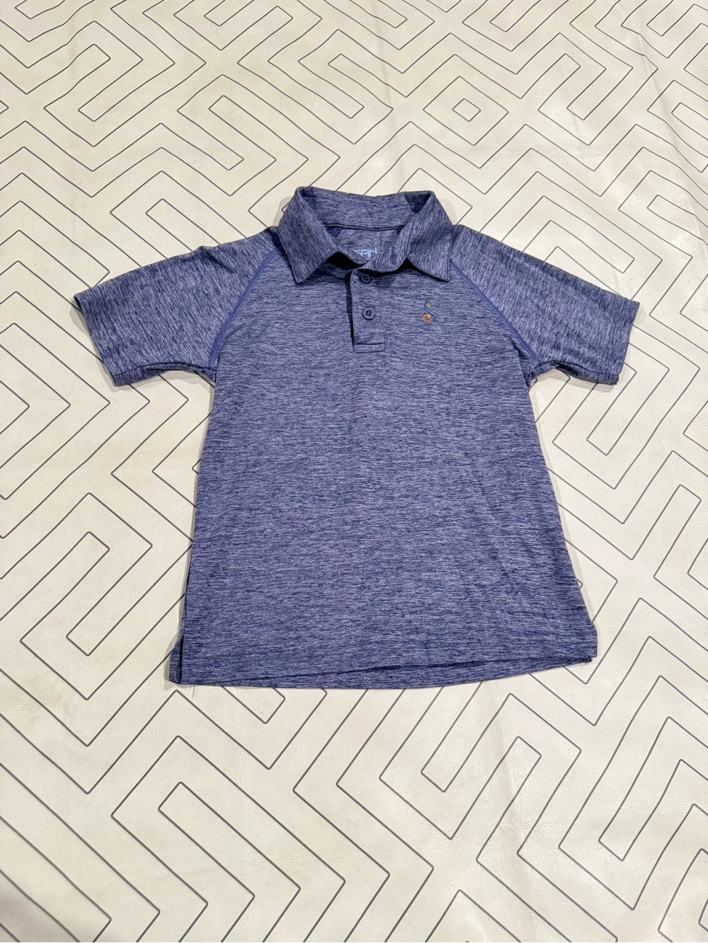 Garb Blue Heathered Golf Polo
